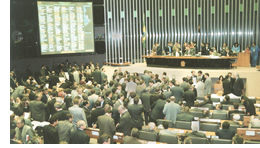 A Câmara dos Deputados aprovou, em 6/8/2003, a Reforma da Previdência em primeiro turno / Foto: Arquivo Câmara dos Deputados