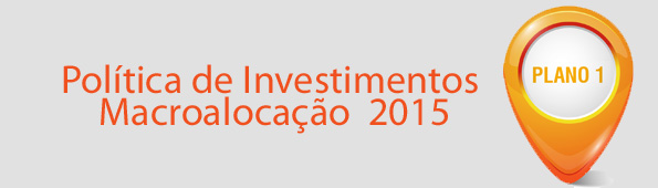 Alocação de recursos do Plano 1 pela Política de Investimentos 2015
