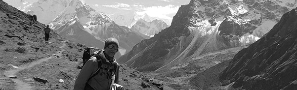 Elmar em sua aventura no Nepal